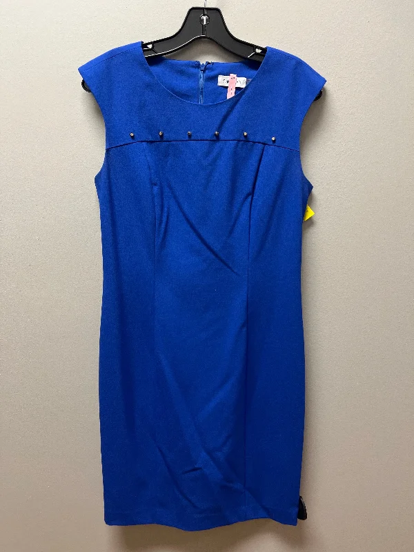 Dress Casual Midi By Calvin Klein In Blue, Size: S Stylish Off-Shoulder Ruffle Dress Dress Casual Midi By Calvin Klein In Blue, Size: S Stylish Off-Shoulder Ruffle Dress