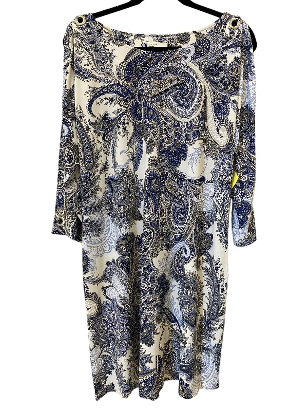 Dress Casual Midi By Cato In Multi-colored, Size: L Comfortable Knitwear Midi Dress