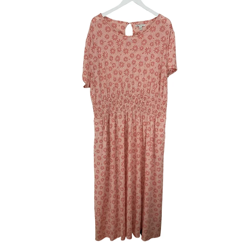 Dress Casual Midi By Cato In Pink, Size: 22 Elegant Sleeveless Midi Dress