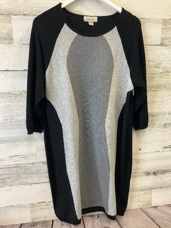 Dress Casual Midi By Charlie Paige In Black, Size: L Elegant Pleated Sleeve Midi Dress Dress Casual Midi By Charlie Paige In Black, Size: L Elegant Pleated Sleeve Midi Dress