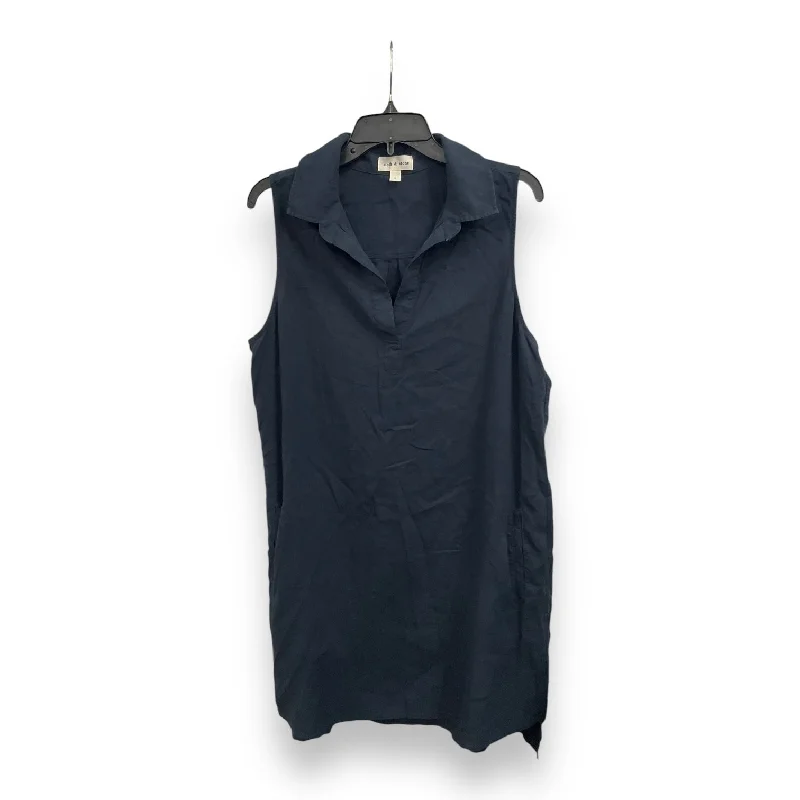 Dress Casual Midi By Cloth & Stone In Navy, Size: L Cozy Wide Strap Midi Dress