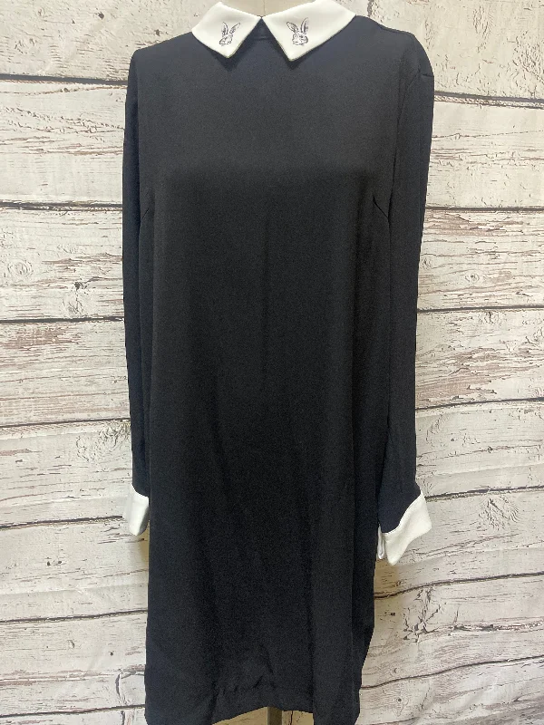 Dress Casual Midi By Cmc In Black, Size: Xl Stylish Silk Midi Dress