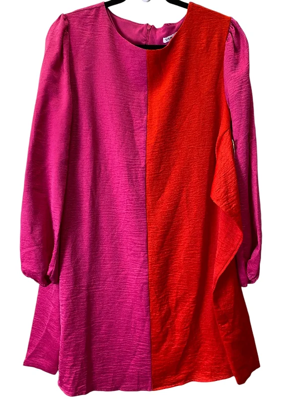 Dress Casual Midi By Cmc In Orange & Pink, Size: S Comfortable Floral Print Midi Dress Dress Casual Midi By Cmc In Orange & Pink, Size: S Comfortable Floral Print Midi Dress