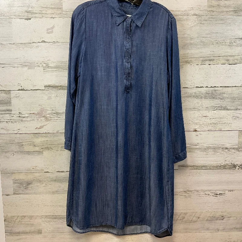 Dress Casual Midi By Coldwater Creek In Blue, Size: L Chic Off-Shoulder Midi Dress