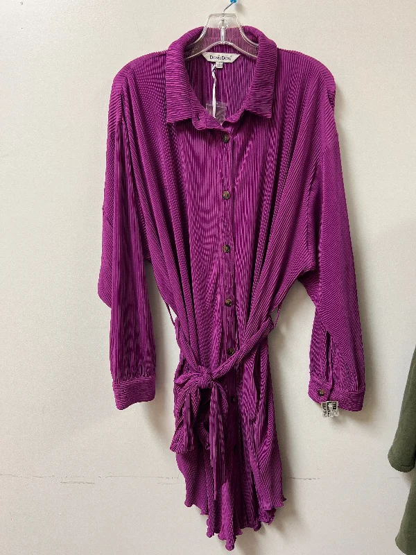 Dress Casual Midi By Davi & Dani In Purple, Size: L Trendy Off-Shoulder Ruffle Midi Dress Dress Casual Midi By Davi & Dani In Purple, Size: L Trendy Off-Shoulder Ruffle Midi Dress