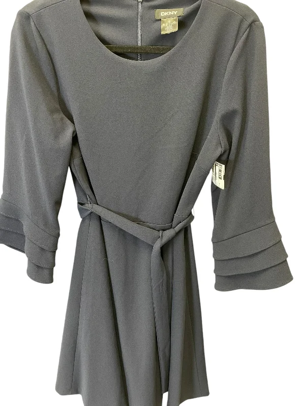 Dress Casual Midi By Dkny In Navy, Size: M Trendy A-Line Midi Dress