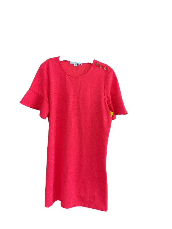 Dress Casual Midi By Draper James In Pink, Size: M Elegant V-Neck Midi Dress