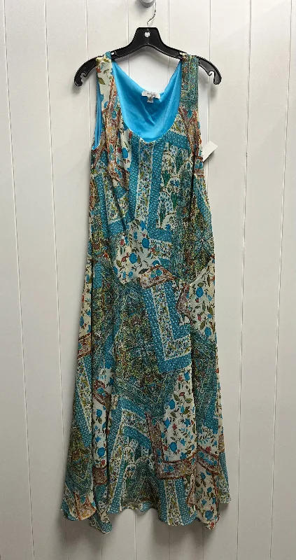 Dress Casual Midi By Dressbarn In Green, Size: 16 Cozy Wide Strap Midi Dress