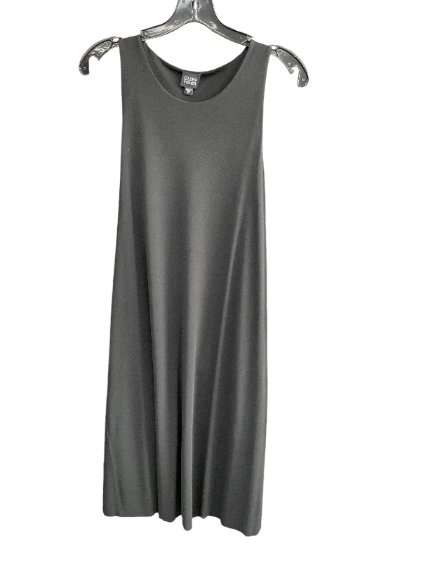 Dress Casual Midi By Eileen Fisher In Black, Size: M Cozy Knit Midi Dress