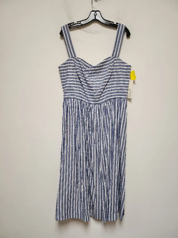 Dress Casual Midi By Eliza J In Striped Pattern, Size: Xl Comfortable Sleeveless Midi Dress Dress Casual Midi By Eliza J In Striped Pattern, Size: Xl Comfortable Sleeveless Midi Dress