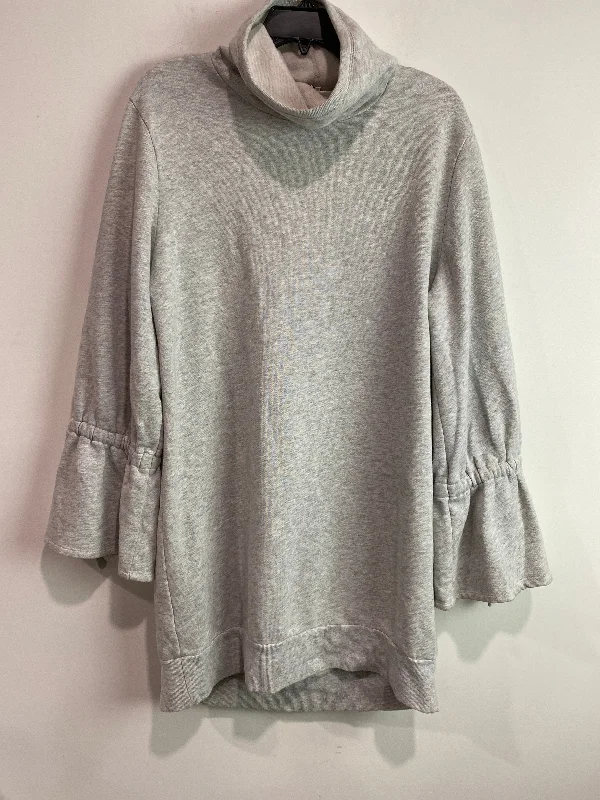 Dress Casual Midi By Express In Grey, Size: M Elegant Maxi-Midi Hybrid Dress