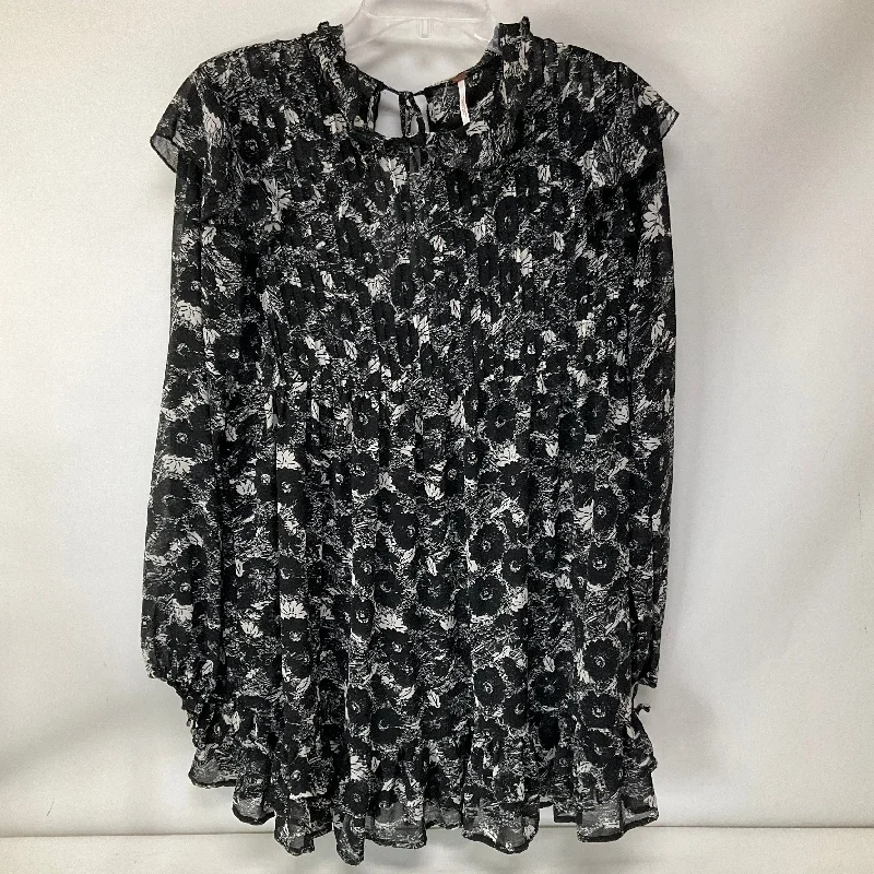 Dress Casual Midi By Free People In Black, Size: S Cozy Midi Dress with Pockets