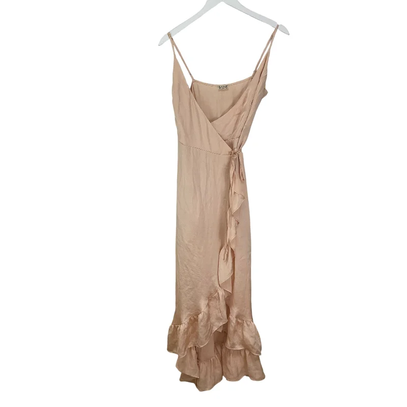 Dress Casual Midi By Free People In Pink, Size: S Elegant Velvet Midi Dress