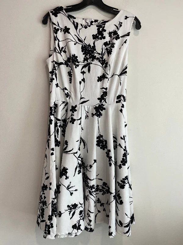 Dress Casual Midi By Grace Karin In White, Size: M Comfortable Geometric Print Midi Dress Dress Casual Midi By Grace Karin In White, Size: M Comfortable Geometric Print Midi Dress