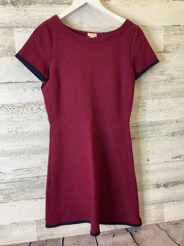Dress Casual Midi By J. Crew In Red, Size: Xs Elegant Floral Skirt Midi Dress