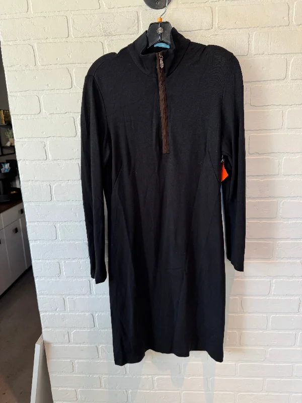 Dress Casual Midi By J Mclaughlin In Black, Size: M Fashionable Pleated Midi Dress