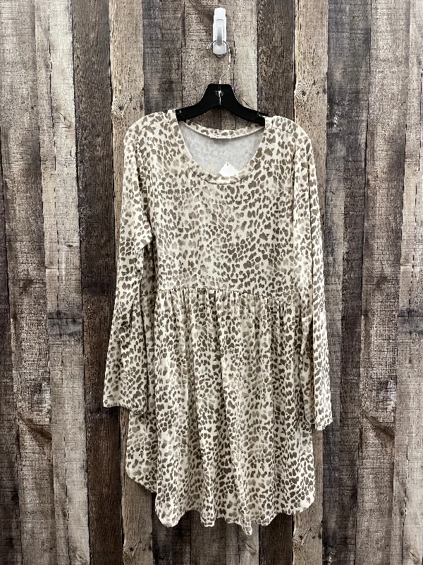 Dress Casual Midi By Jodifl In Animal Print, Size: L Cozy A-Line Midi Dress
