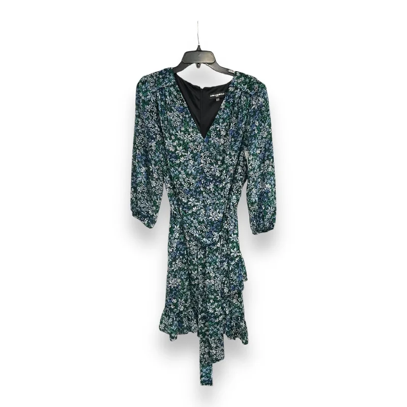 Dress Casual Midi By Karl Lagerfeld In Multi-colored, Size: L Stylish Halter Neck Midi Dress