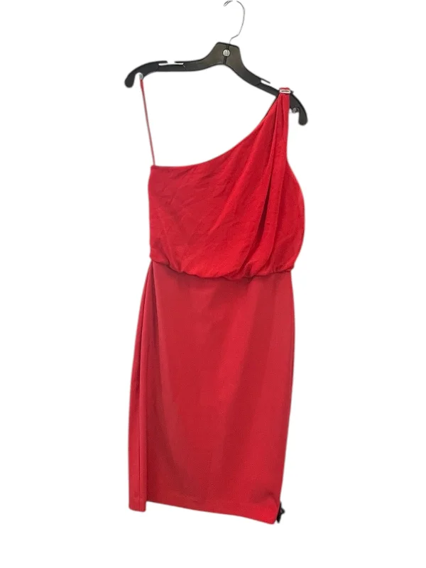 Dress Casual Midi By Lauren By Ralph Lauren In Red, Size: S Elegant Pleated Detail Midi Dress Dress Casual Midi By Lauren By Ralph Lauren In Red, Size: S Elegant Pleated Detail Midi Dress