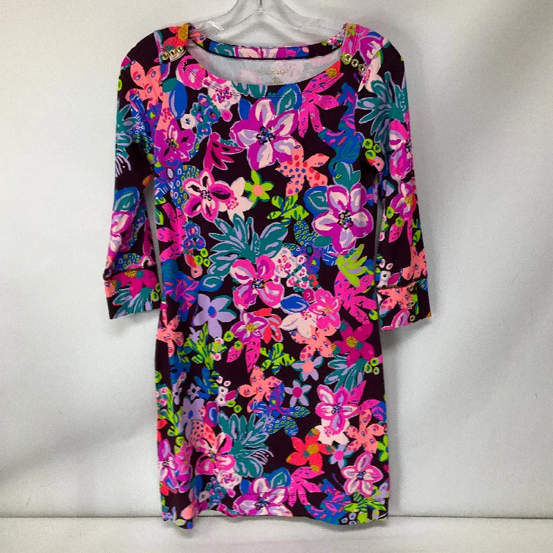 Dress Casual Midi By Lilly Pulitzer In Multi-colored, Size: Xs Elegant Satin Slip Midi Dress Dress Casual Midi By Lilly Pulitzer In Multi-colored, Size: Xs Elegant Satin Slip Midi Dress