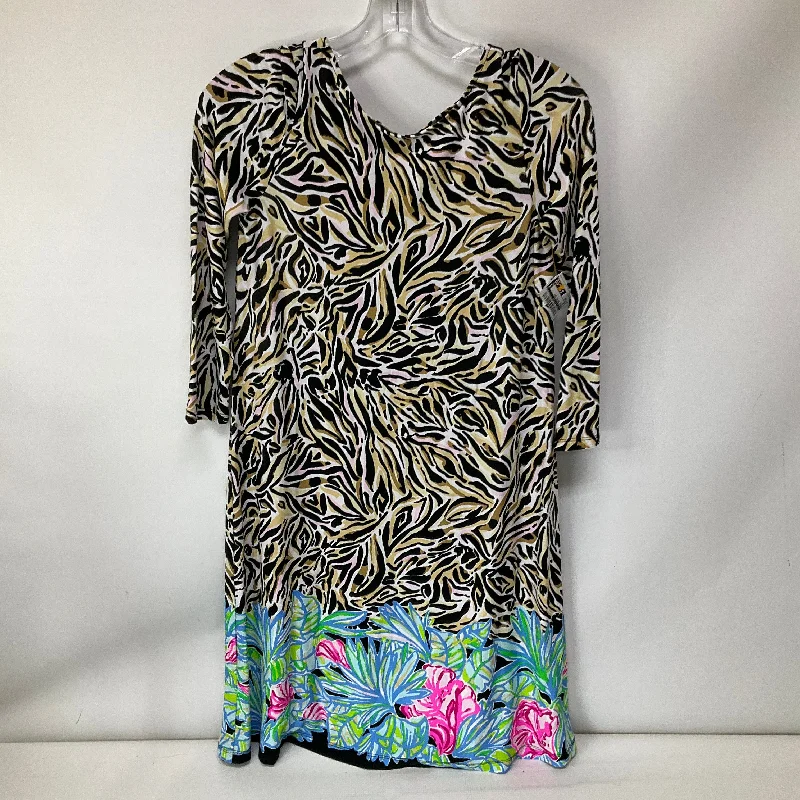 Dress Casual Midi By Lilly Pulitzer In Multi-colored, Size: Xs Trendy Off-Shoulder Ruffle Midi Dress Dress Casual Midi By Lilly Pulitzer In Multi-colored, Size: Xs Trendy Off-Shoulder Ruffle Midi Dress