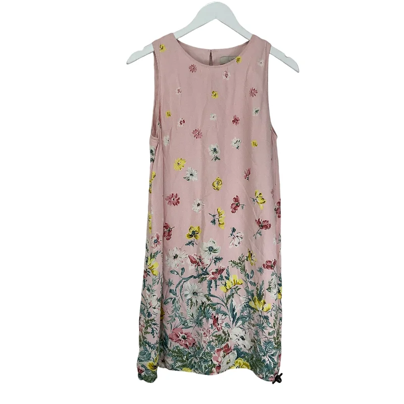 Dress Casual Midi By Loft In Pink, Size: 10 Trendy A-Line Midi Dress