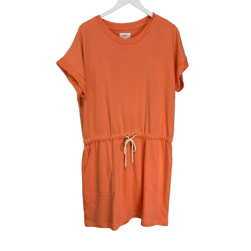 Dress Casual Midi By Lou And Grey In Orange, Size: Xl Fashionable Wide Leg Midi Dress Dress Casual Midi By Lou And Grey In Orange, Size: Xl Fashionable Wide Leg Midi Dress