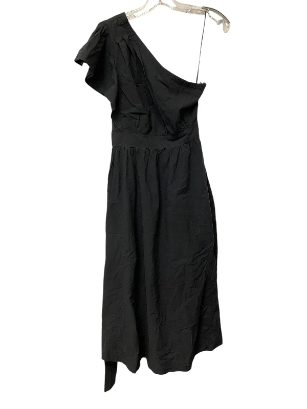 Dress Casual Midi By Madewell In Black, Size: 4 Fashionable Sheer Sleeve Midi Dress