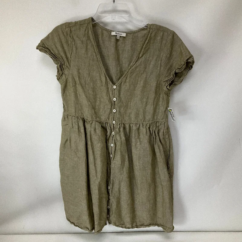 Dress Casual Midi By Madewell In Grey, Size: S Elegant Floral Midi Dress