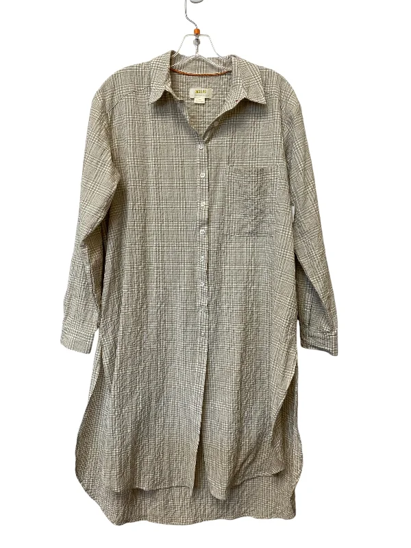 Dress Casual Midi By Maeve In Beige, Size: S Elegant V-Neck Midi Dress
