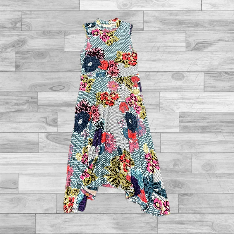 Dress Casual Midi By Maeve In Multi-colored, Size: Xs Elegant Velvet Midi Dress