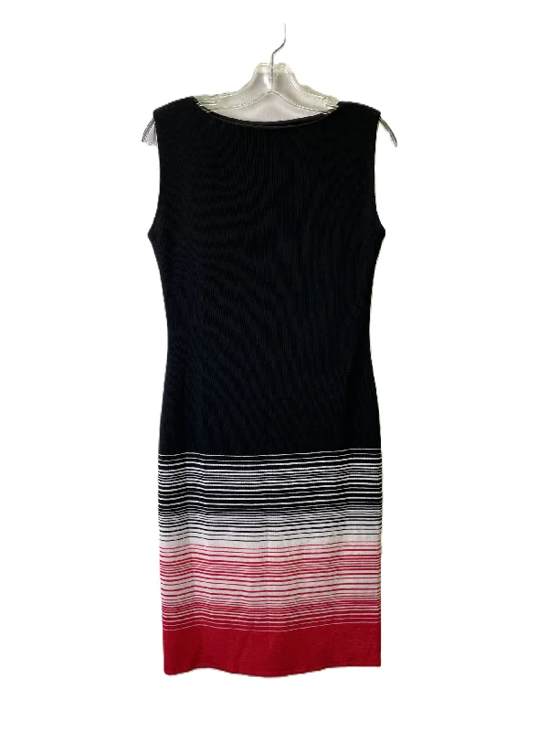 Dress Casual Midi By Misook In Black, Size: Xs Comfortable Wrap Midi Dress