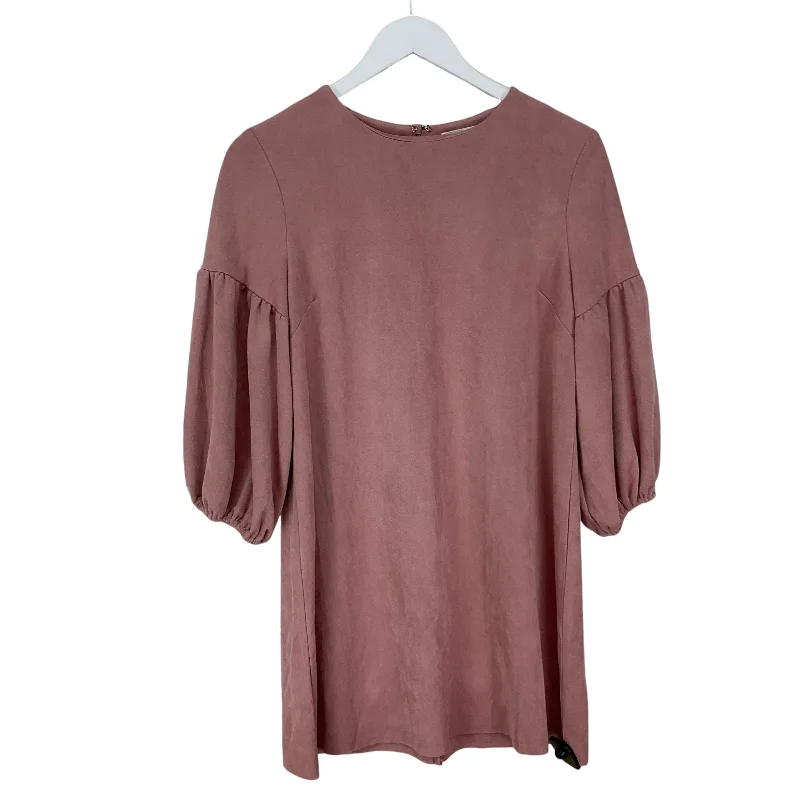 Dress Casual Midi By Mustard Seed In Pink, Size: S Comfortable Fit-and-Flare Midi Dress Dress Casual Midi By Mustard Seed In Pink, Size: S Comfortable Fit-and-Flare Midi Dress