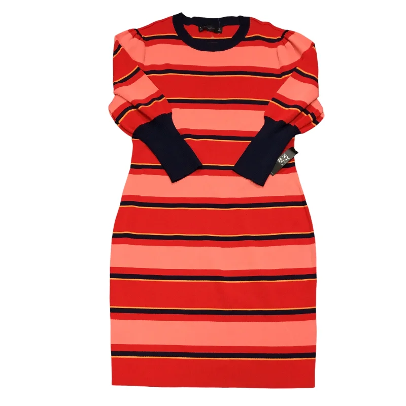 Dress Casual Midi By New York And Co In Striped Pattern, Size: Xl Elegant Velvet Midi Dress
