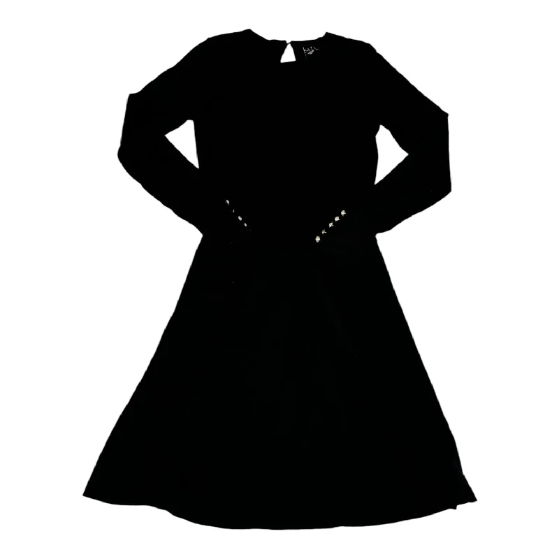 Dress Casual Midi By Nicole By Nicole Miller In Black, Size: S Elegant Faux Wrap Midi Dress Dress Casual Midi By Nicole By Nicole Miller In Black, Size: S Elegant Faux Wrap Midi Dress
