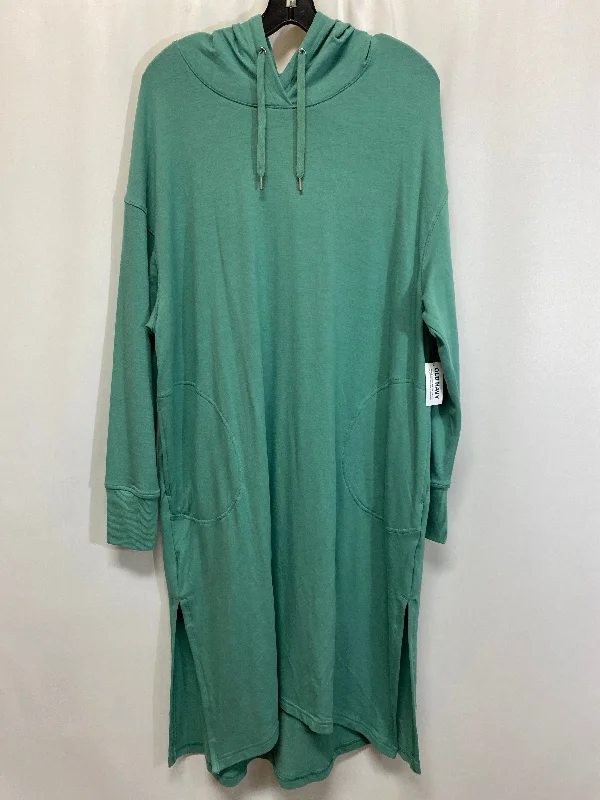 Dress Casual Midi By Old Navy In Green, Size: L Stylish High-Waisted Midi Dress