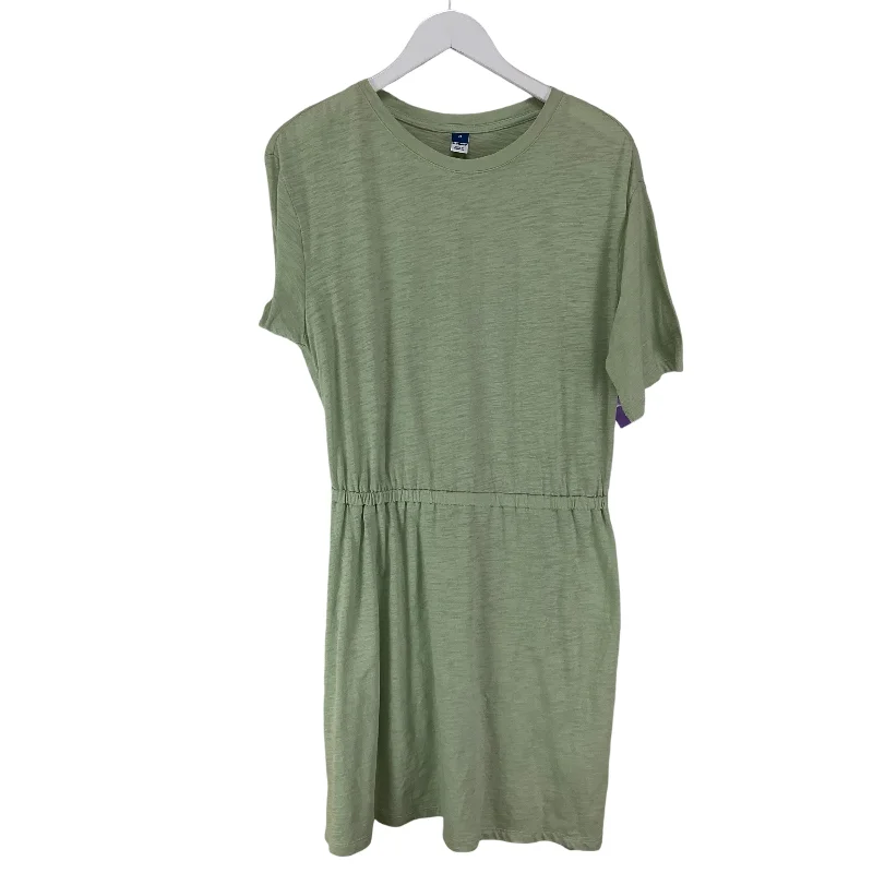 Dress Casual Midi By Old Navy In Green, Size: M Trendy Shift Midi Dress