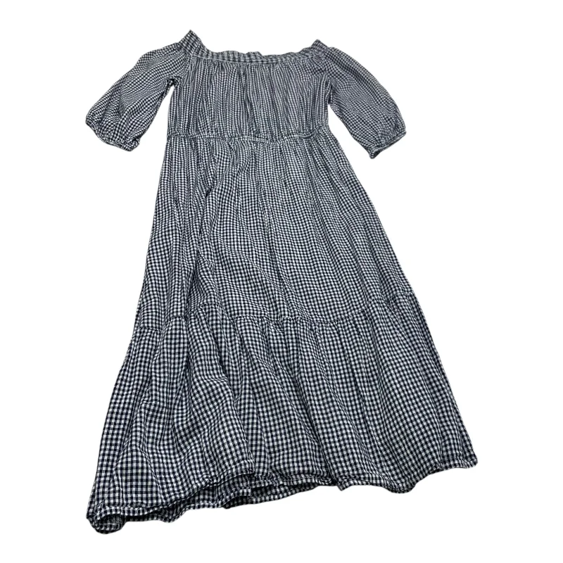 Dress Casual Midi By Old Navy In White Blue, Size: M Elegant Satin Button Midi Dress Dress Casual Midi By Old Navy In White Blue, Size: M Elegant Satin Button Midi Dress