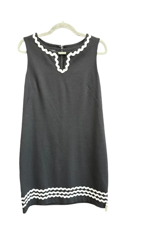 Dress Casual Midi By Talbots In Black, Size: 6 Cozy Midi Dress with Pockets