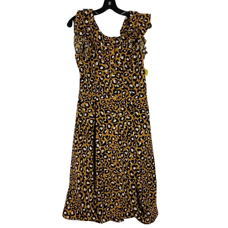 Dress Casual Midi By Who What Wear In Animal Print, Size: S Stylish Satin Midi Dress Dress Casual Midi By Who What Wear In Animal Print, Size: S Stylish Satin Midi Dress