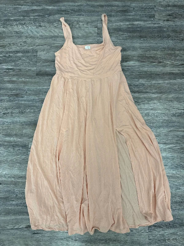 Dress Casual Midi By Wilfred In Pink, Size: L Stylish High-Waisted Midi Dress