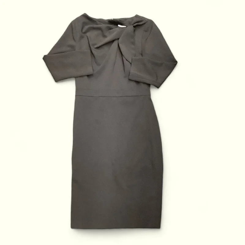 Dress Party Midi By Calvin Klein In Black, Size: 2 Trendy Fit-and-Flare Midi Dress