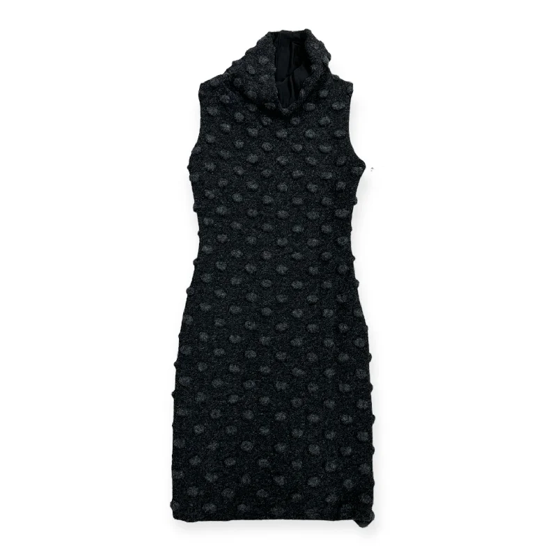 Dress Party Midi By Cmc In Grey, Size: S Comfortable Deep V Midi Dress