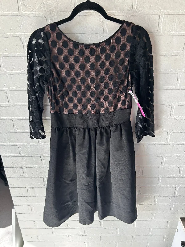 Dress Party Midi By Eliza J In Black, Size: S Trendy Fit-and-Flare Midi Dress