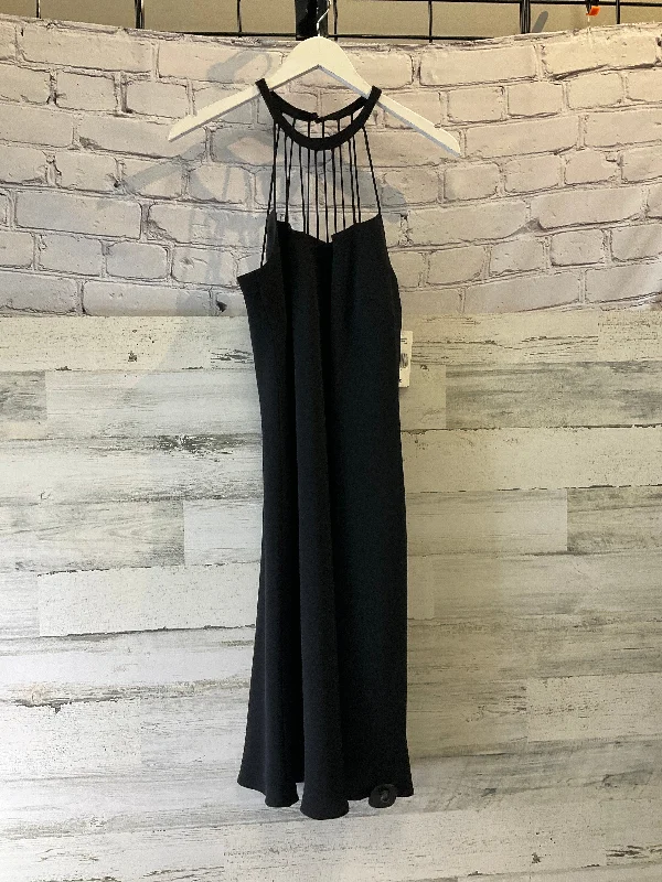 Dress Party Midi By Evan-picone In Black, Size: Xl Stylish Vintage Midi Dress