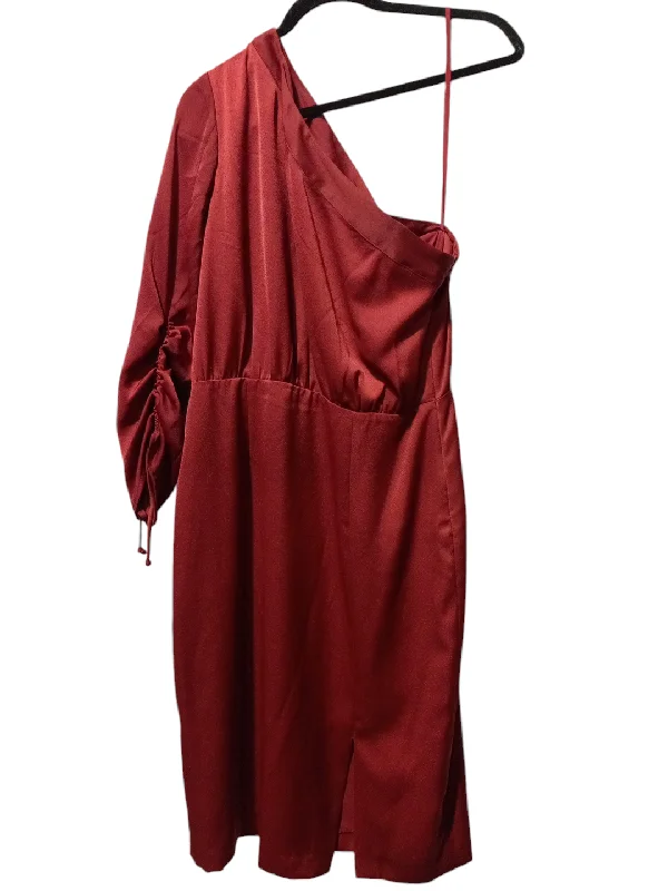 Dress Party Midi By Gianni Bini In Red, Size: 8 Cozy Spaghetti Strap Midi Dress