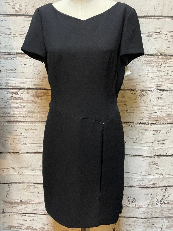 Dress Party Midi By Liz Claiborne In Black, Size: L Trendy Square Neck Midi Dress