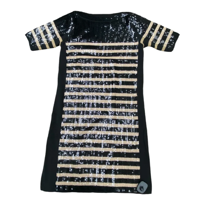 Dress Party Midi By Per Se In Black & Tan, Size: M Elegant Floral Appliqué Midi Dress Dress Party Midi By Per Se In Black & Tan, Size: M Elegant Floral Appliqué Midi Dress