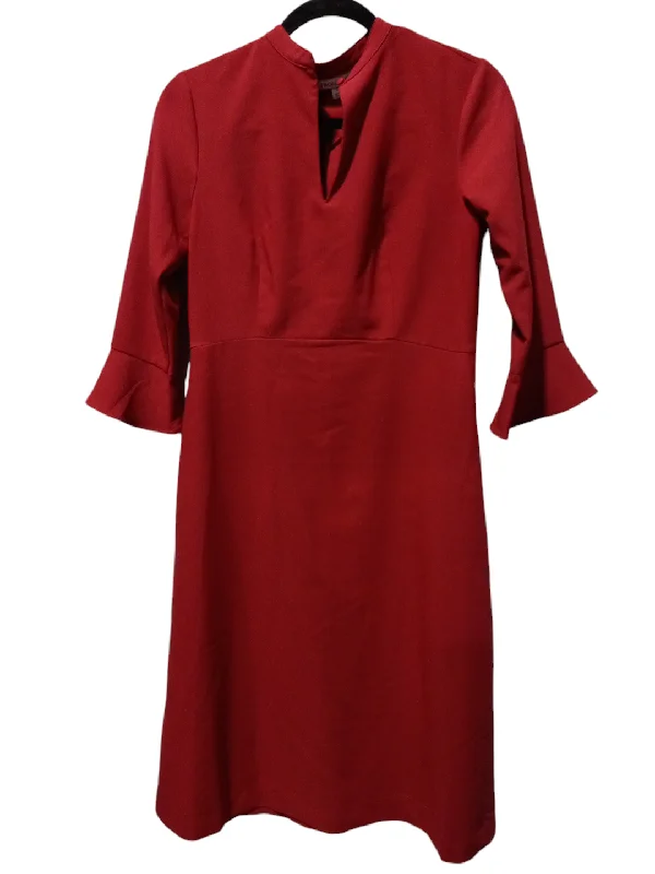 Dress Party Midi By Prologue In Red, Size: 2 Cozy A-Line Midi Dress