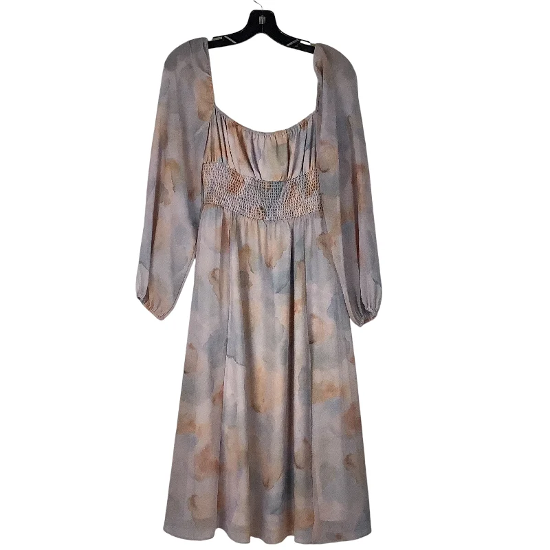 Dress Party Midi By Wilfred In Purple, Size: S Comfortable Wrap Midi Dress